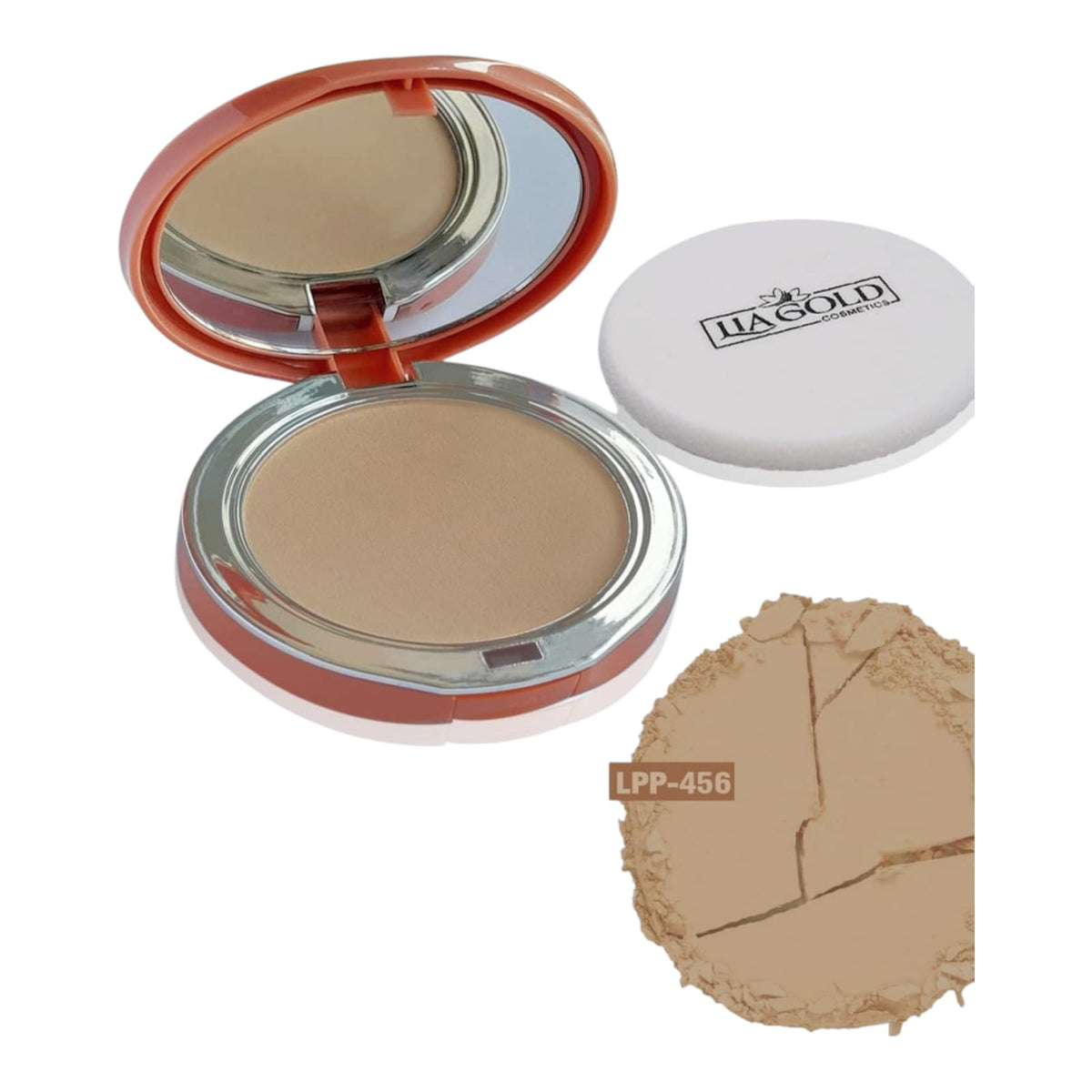 Lia Gold Light Tan Matte Compact Powder (LPP-456)