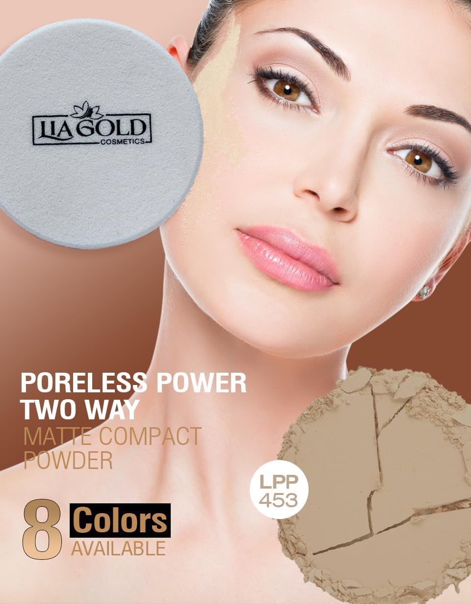 Lia Gold Mid Golden Beige Poreless Power Loose Powder (LPP-453)