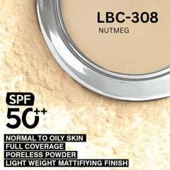 Nutmeg Matte Compact Powder with SPF 50+ (LBC-308)