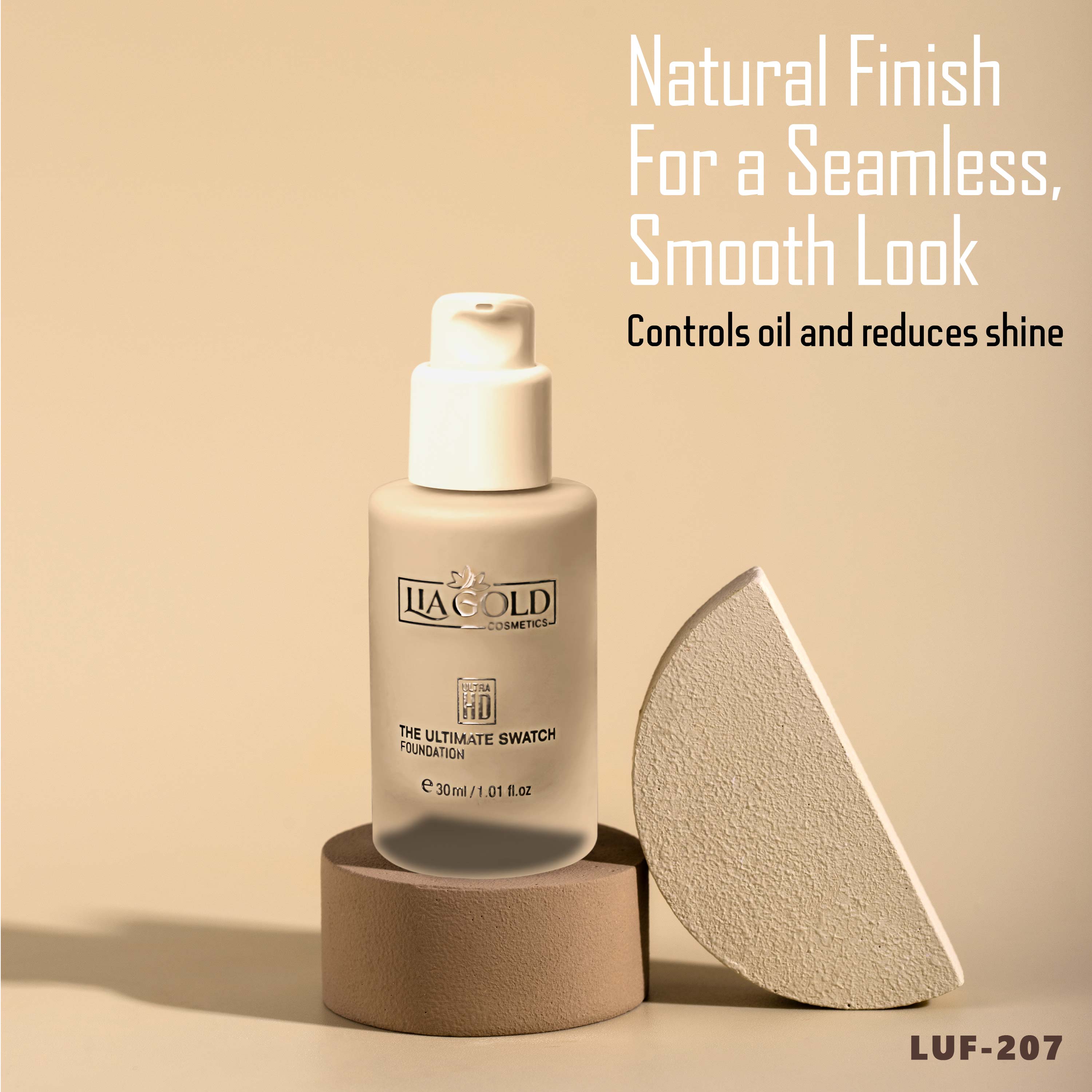 Medium Bronze Swatch Foundation (LUF-207)