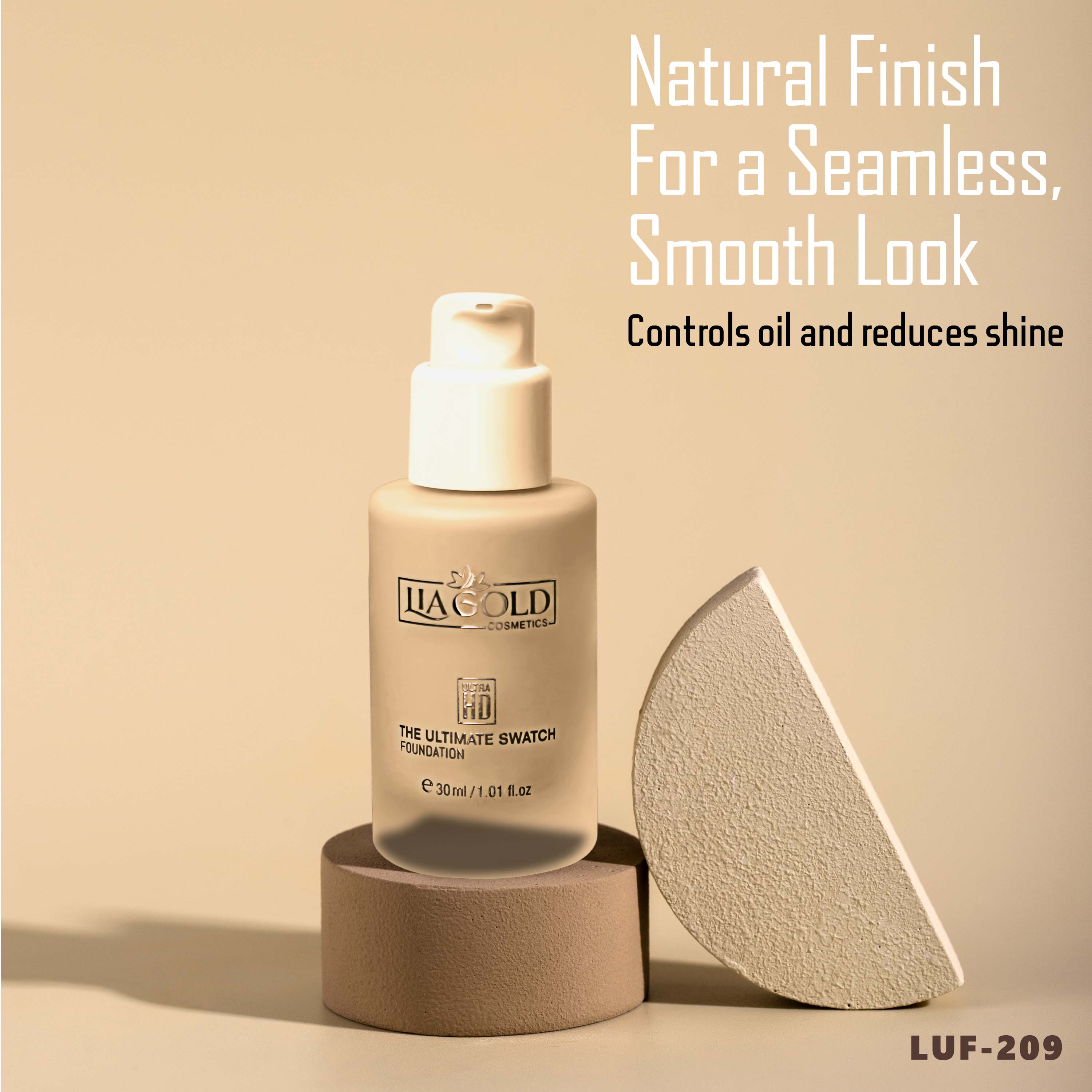 Deep Bronze Swatch Foundation (LUF-209)