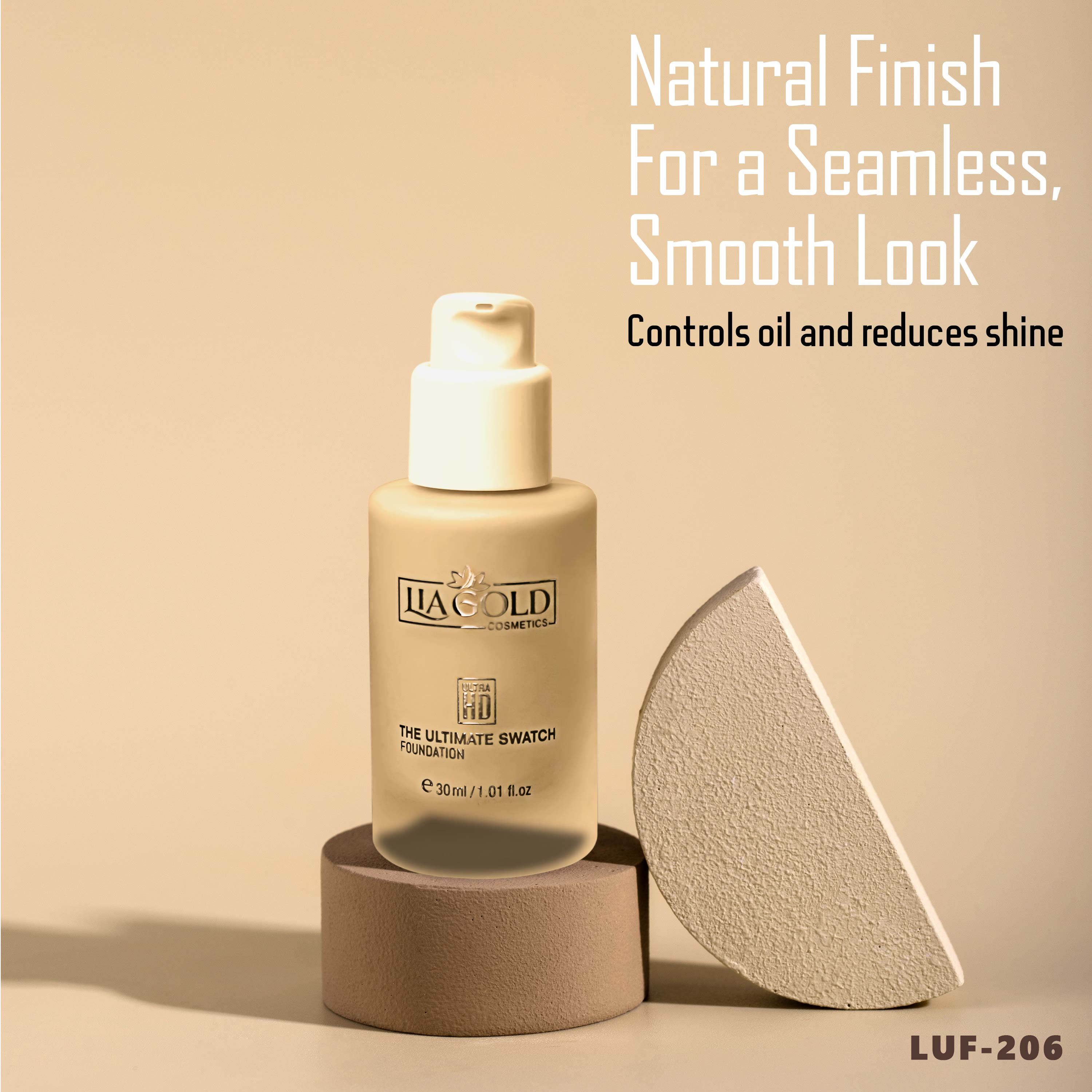 Sun Beige Swatch Foundation (LUF-206)