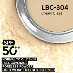 Cream Beige Matte Compact Face Powder (LBC-304) – SPF 50+