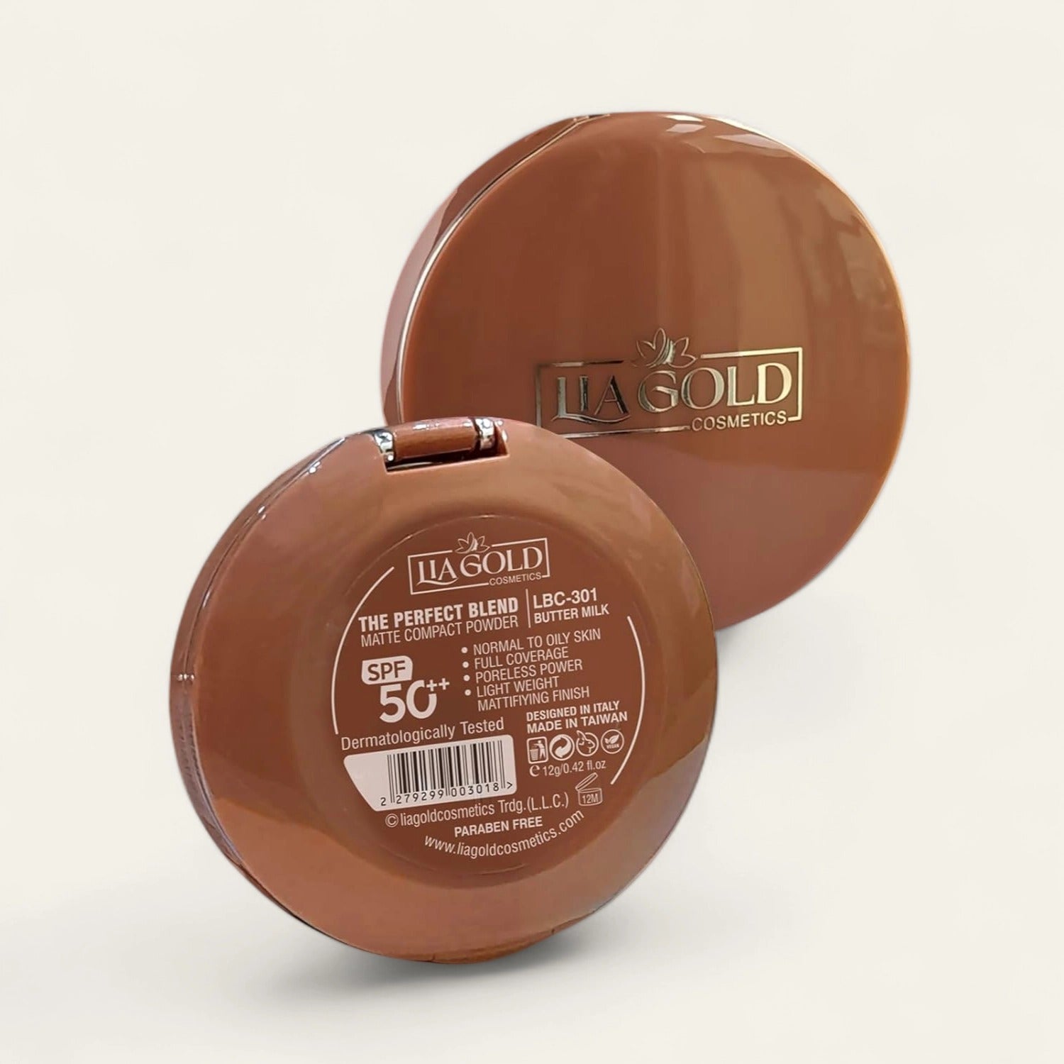 Warm Caramel Matte Compact Powder SPF 50+ (LBC-307)