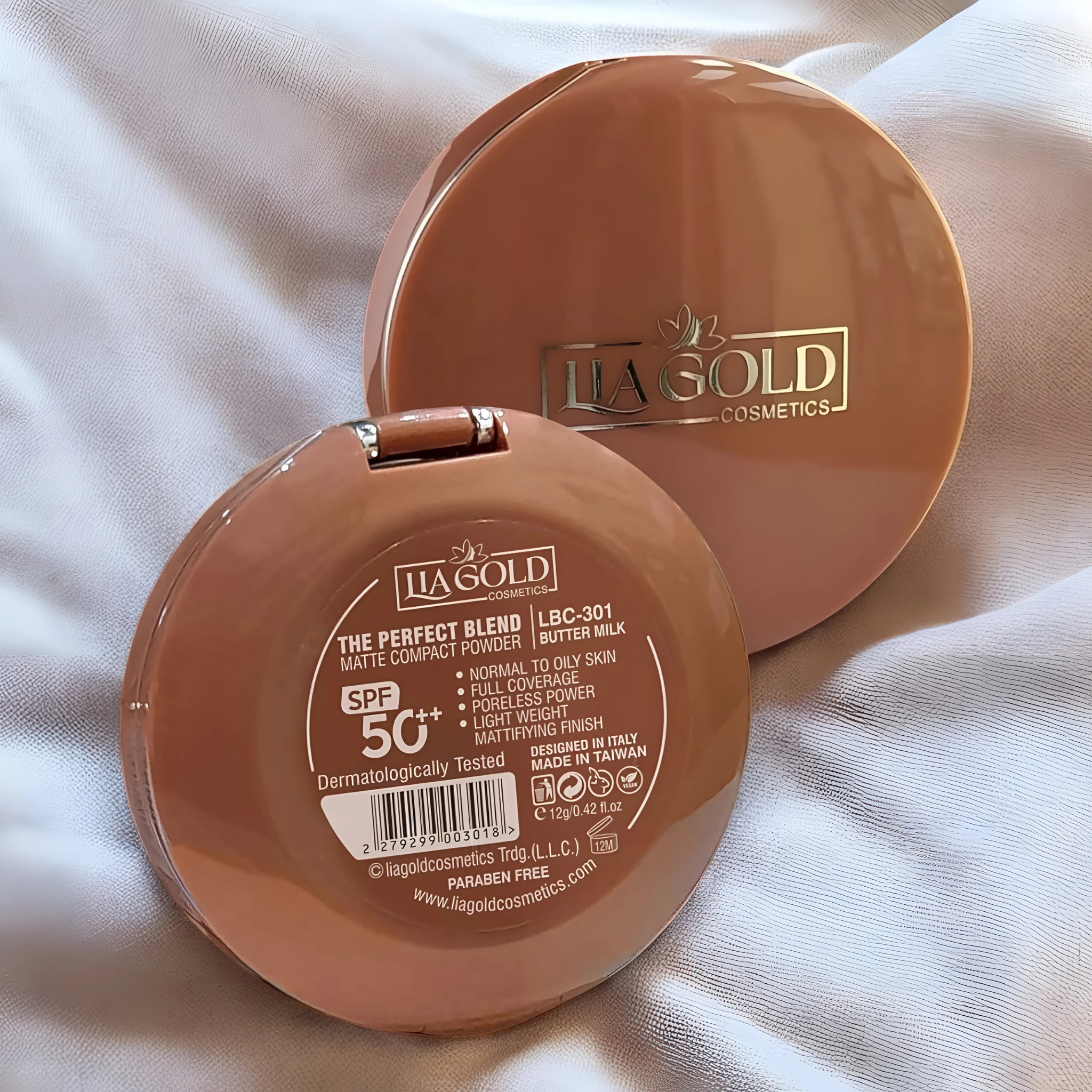 Butter Milk Matte Compact Face Powder SPF 50+ (LBC-301)