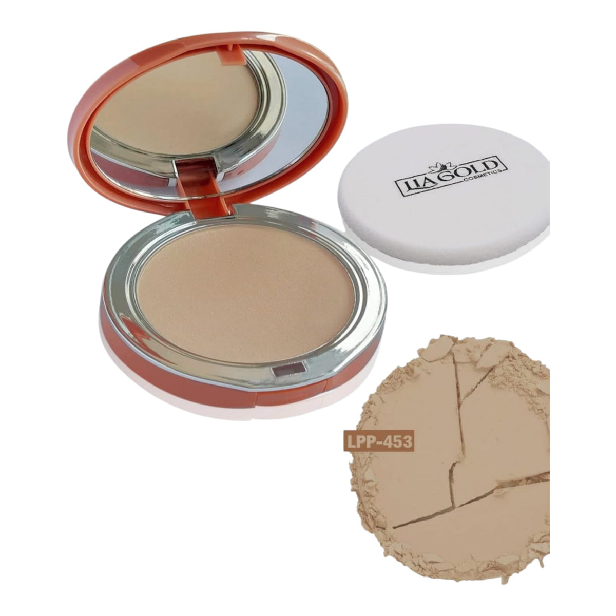 Lia Gold Mid Golden Beige Poreless Power Loose Powder (LPP-453)