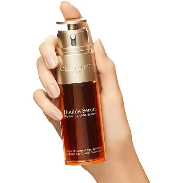 Clarins Double Serum Complete Age Control Concentrate – 50ml | Anti-Aging Hydration Boost