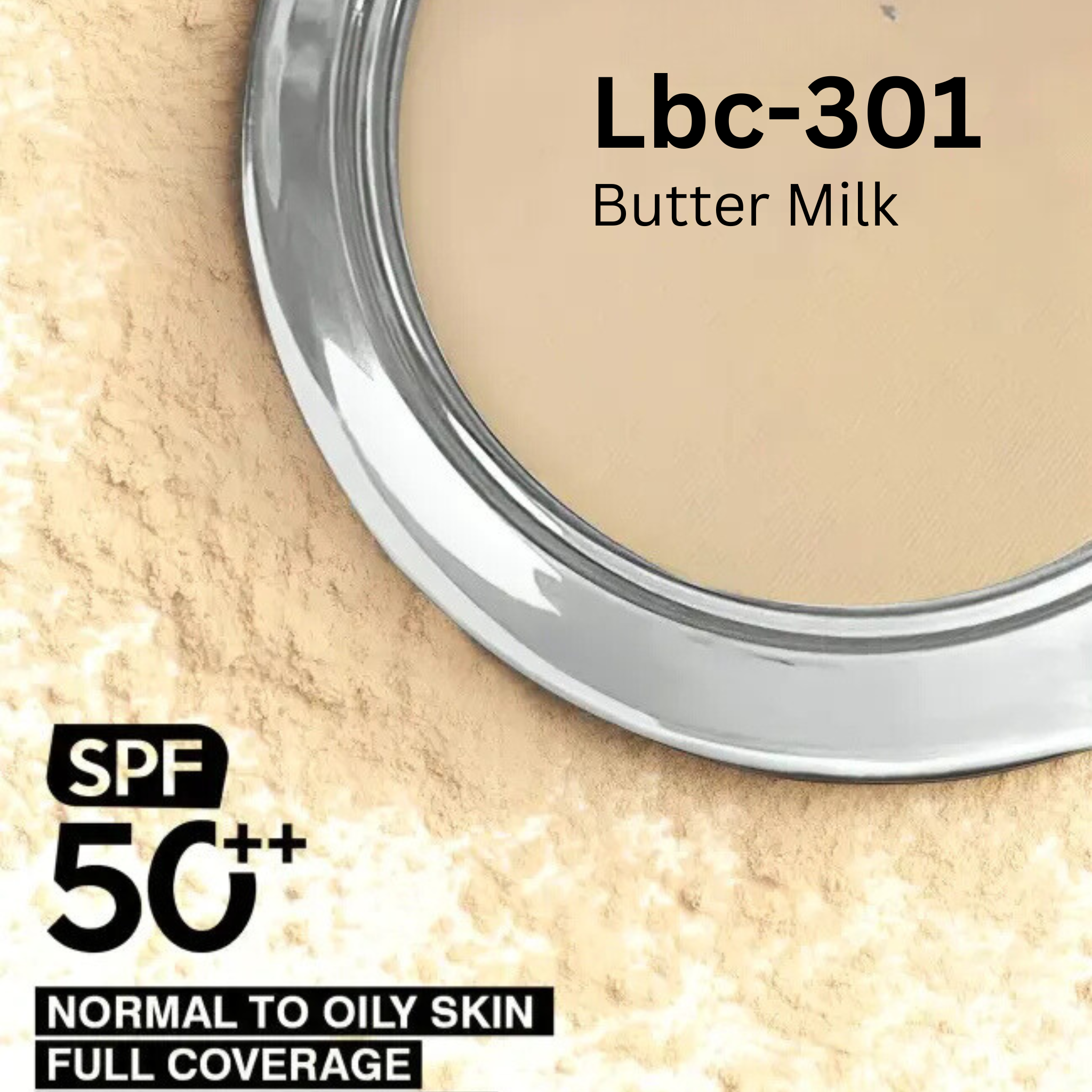 Butter Milk Matte Compact Face Powder SPF 50+ (LBC-301)